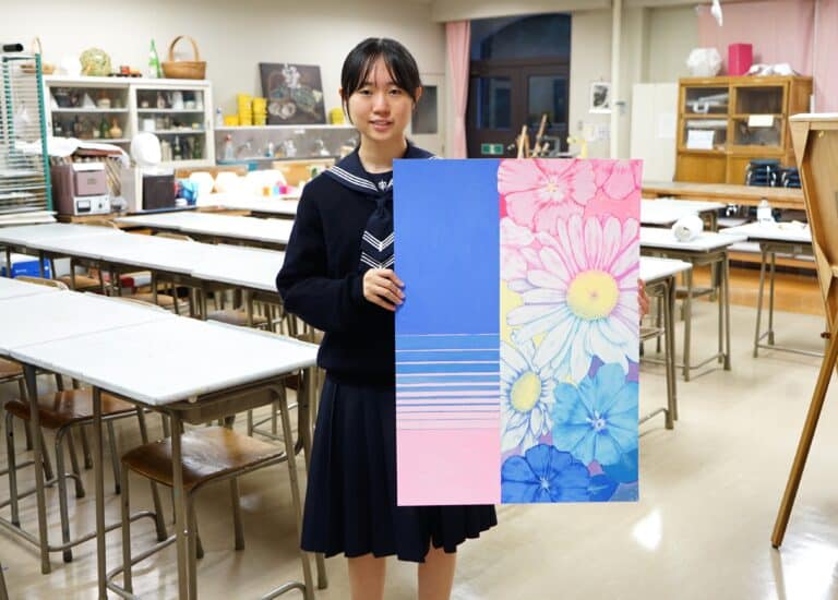 県高総文祭美術工芸展のポスターに