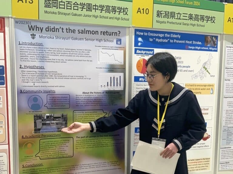 全国高校生フォーラムで英語のプレゼン