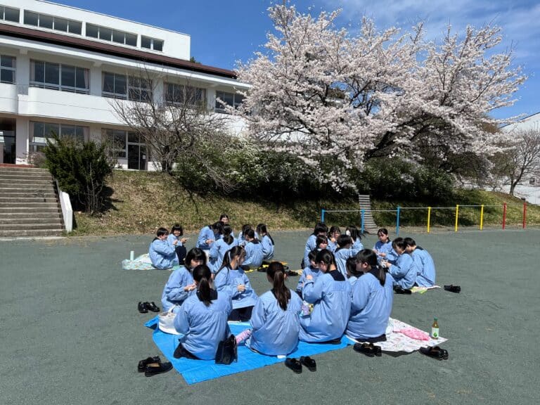 お花見ピクニックをしました