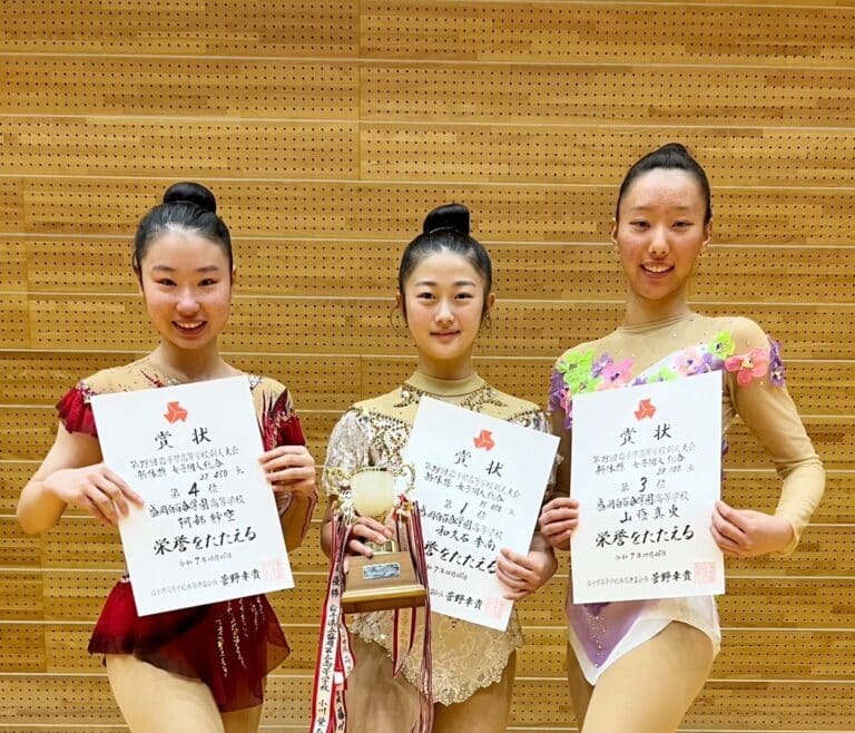県新人戦報告（新体操、バドミントン、ハンドボール）