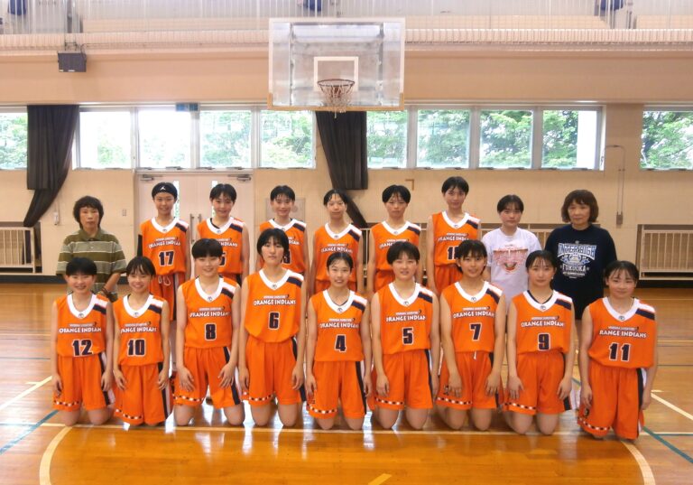 県中学新人、バスケ部が６年連続優勝